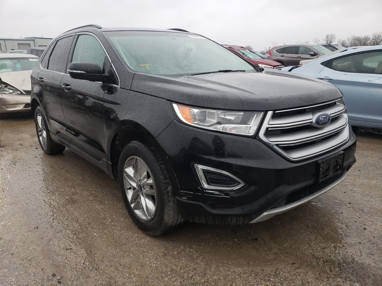 FORD EDGE SEL 2015 with VIN 2FMTK4J94FBB20236 - Photo from auction