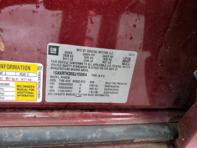 Photo 10 from auction – 2016 GMC ACADIA DEN with VIN 1GKKRTKD6GJ159064