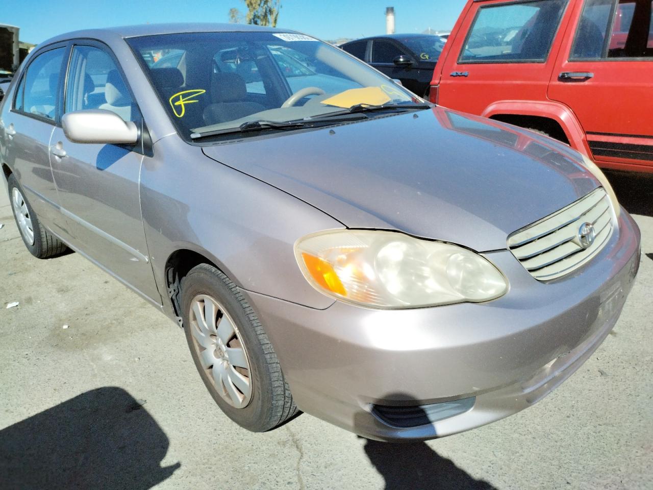 TOYOTA COROLLA CE 2003 with VIN 1NXBR32E53Z031116 - Photo from auction