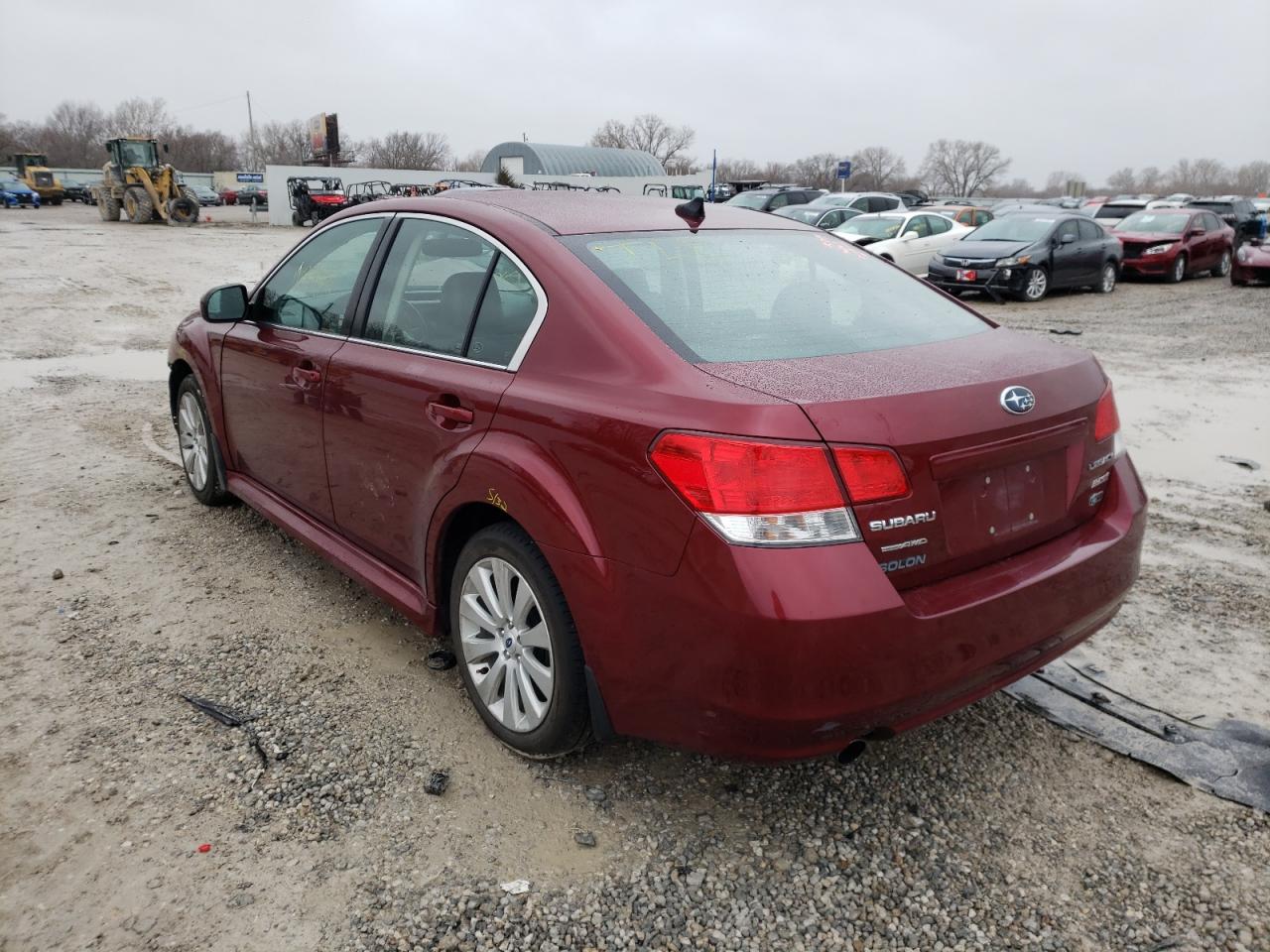 Photo 3 from auction – 2011 SUBARU LEGACY 2.5 with VIN 4S3BMBK61B3258734