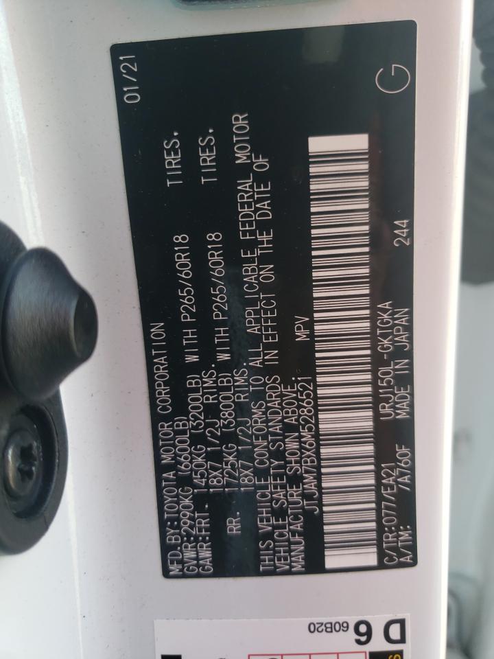 Photo 10 from auction – 2021 LEXUS GX 460 PRE with VIN JTJAM7BX6M5286521