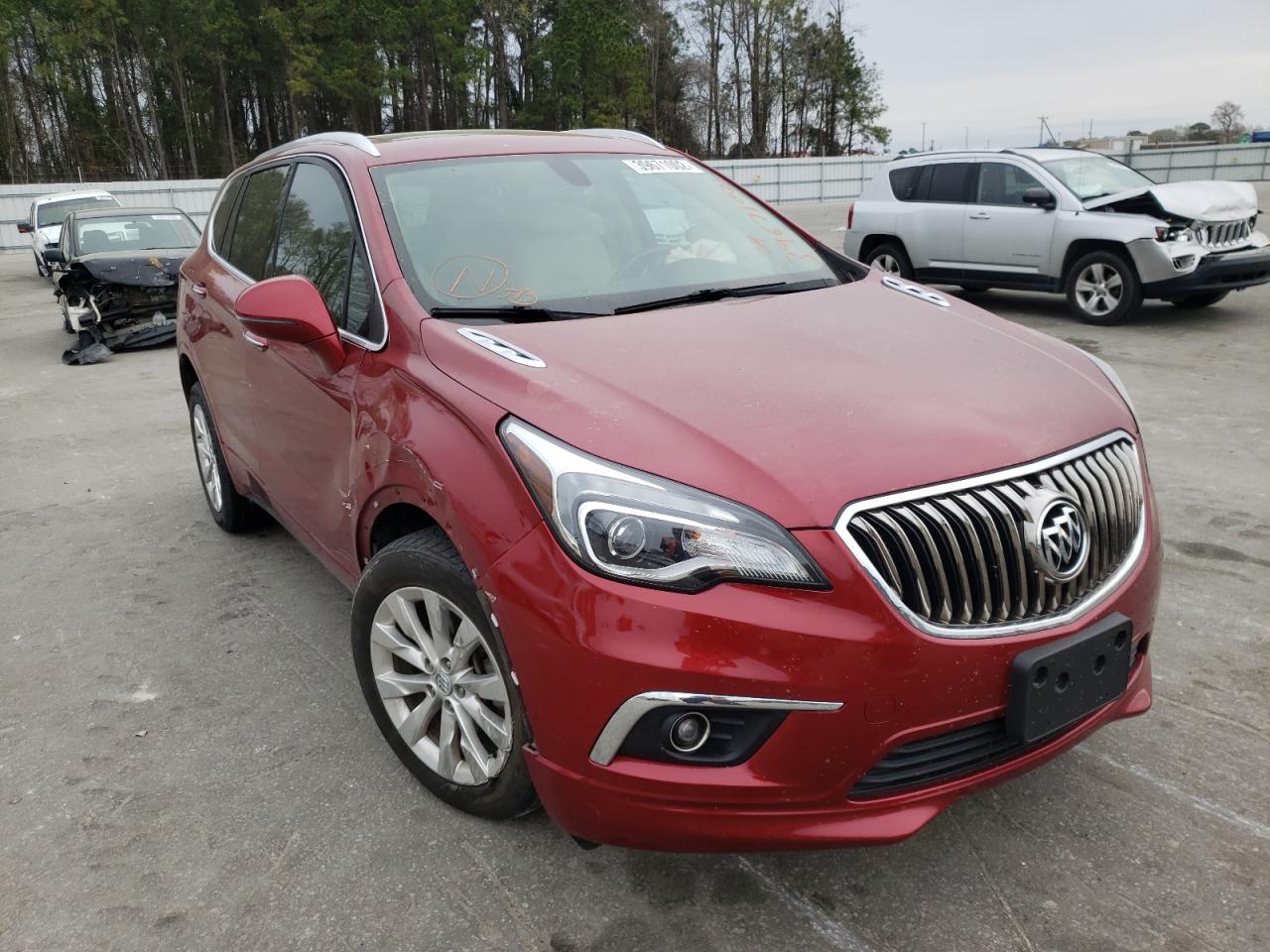 BUICK ENVISION E 2017 with VIN LRBFXBSA9HD019818 - Photo from auction