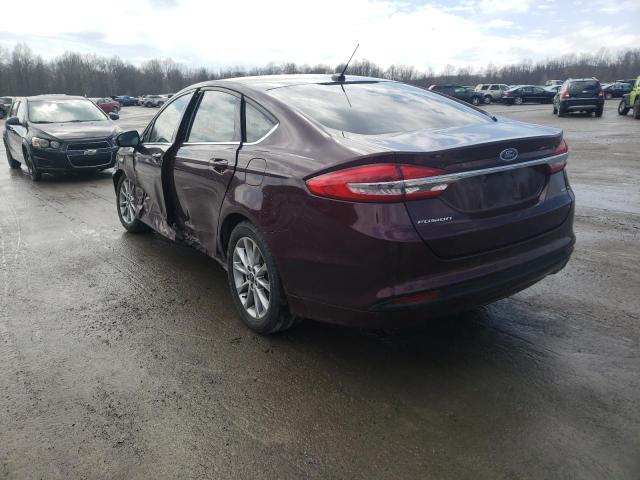 Photo 3 from auction – 2017 FORD FUSION SE with VIN 3FA6P0H79HR378066