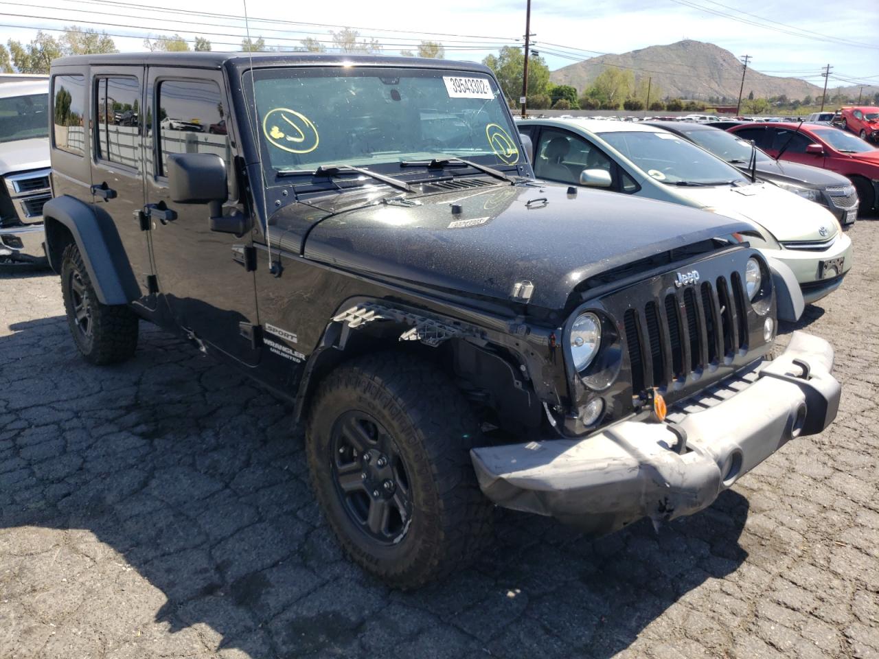 Photo 1 from auction – 2016 JEEP WRANGLER U with VIN 1C4BJWDG0GL323568