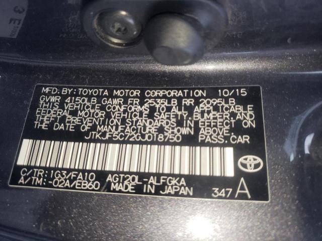 Photo 10 from auction – 2016 TOYOTA SCION TC with VIN JTKJF5C72GJ018750