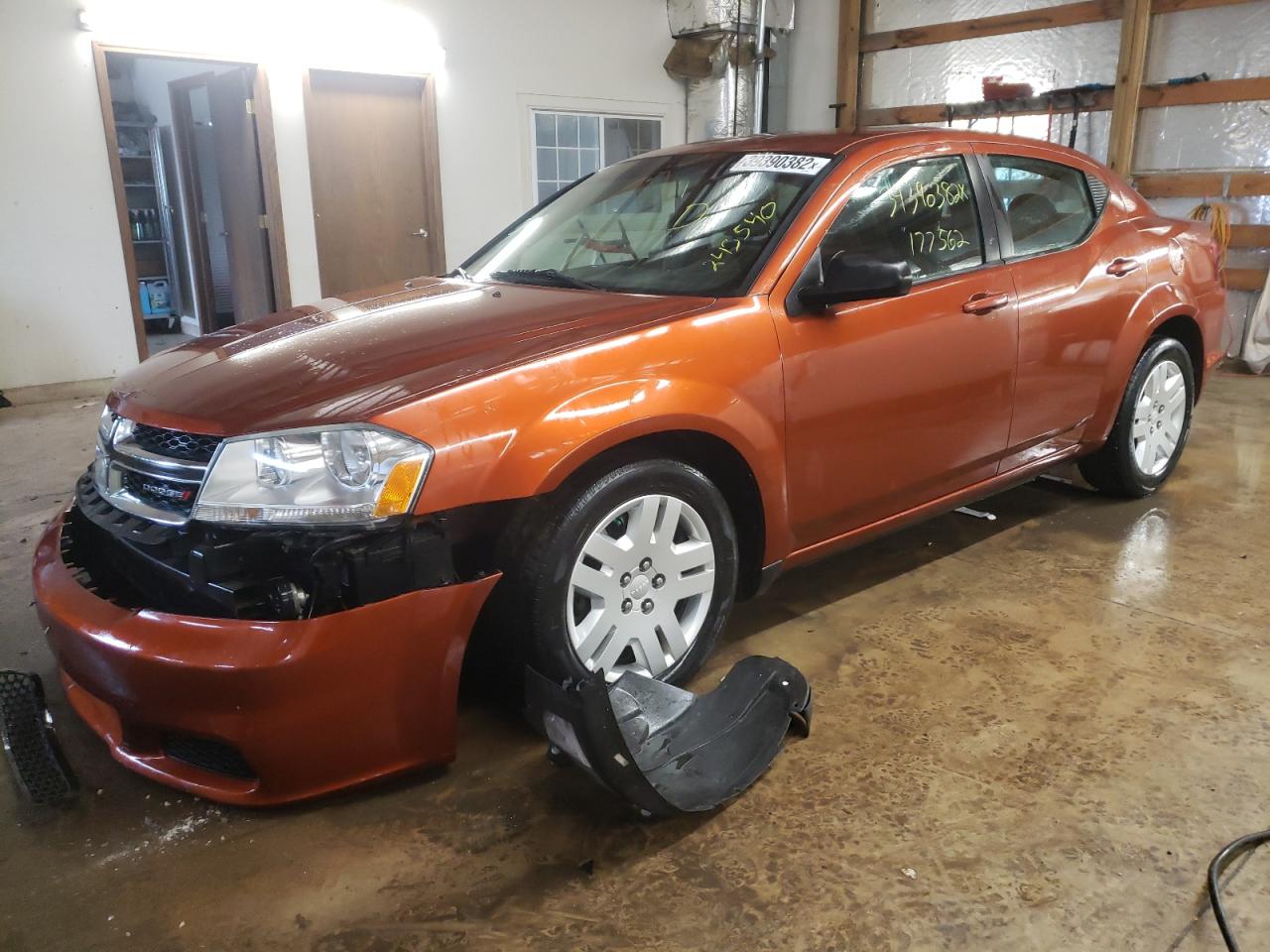 Photo 2 from auction – 2012 DODGE AVENGER SE with VIN 1C3CDZAB4CN243540