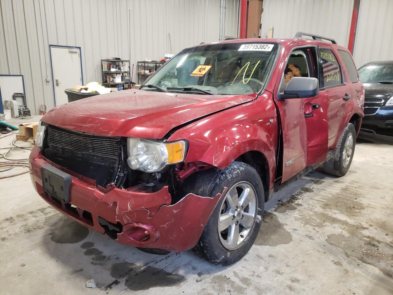Photo 2 from auction – 2008 FORD ESCAPE XLT with VIN 1FMCU93148KD33906
