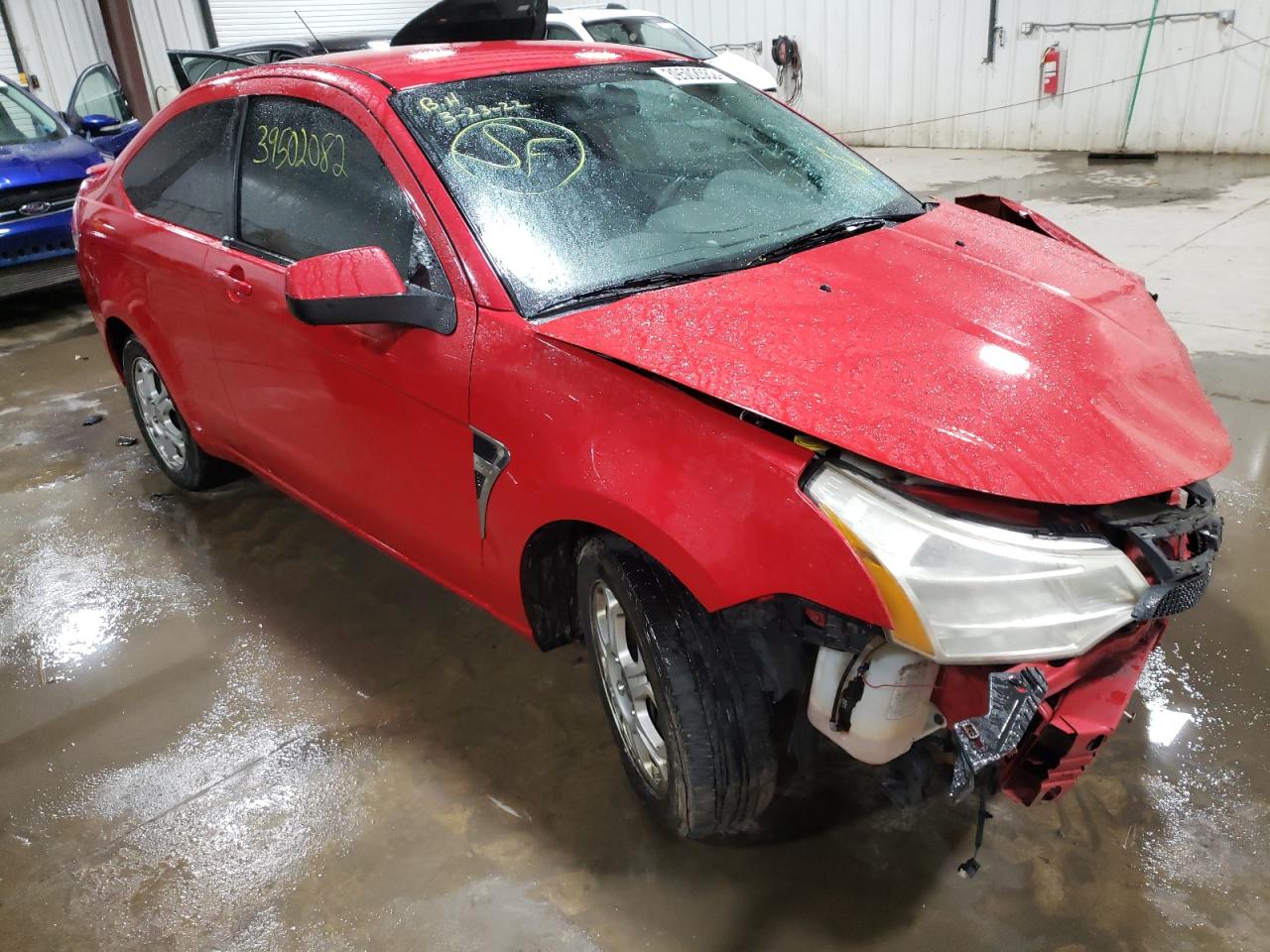 FORD FOCUS SE 2008 with VIN 1FAHP33N38W115505 - Photo from auction