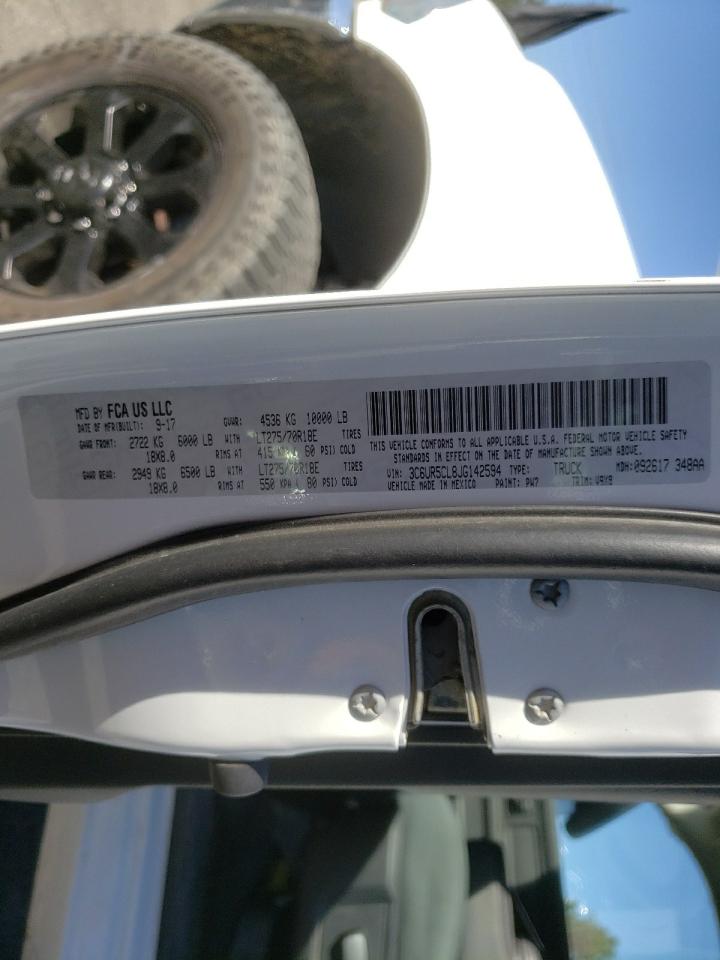Photo 10 from auction – 2018 RAM 2500 ST with VIN 3C6UR5CL8JG142594