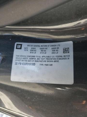 Photo 10 from auction – 2015 CHEVROLET CAMARO LS with VIN 2G1FB1E33F9191305
