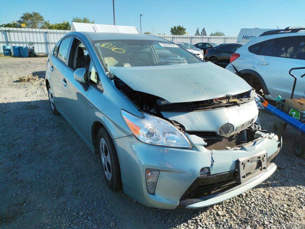 TOYOTA PRIUS 2014 with VIN JTDKN3DU6E1761626 - Photo from auction