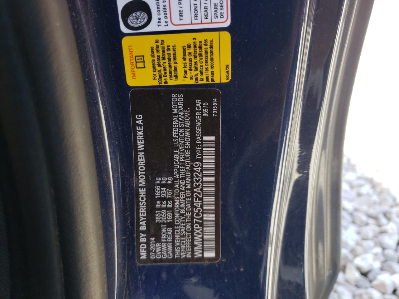 Photo 10 from auction – 2015 MINI COOPER S with VIN WMWXP7C54F2A33249