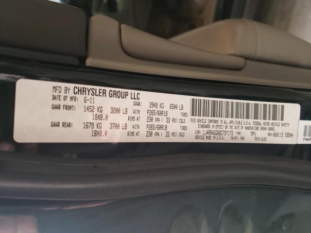 Photo 10 from auction – 2011 JEEP GRAND CHER with VIN 1J4RR4GG6BC737173