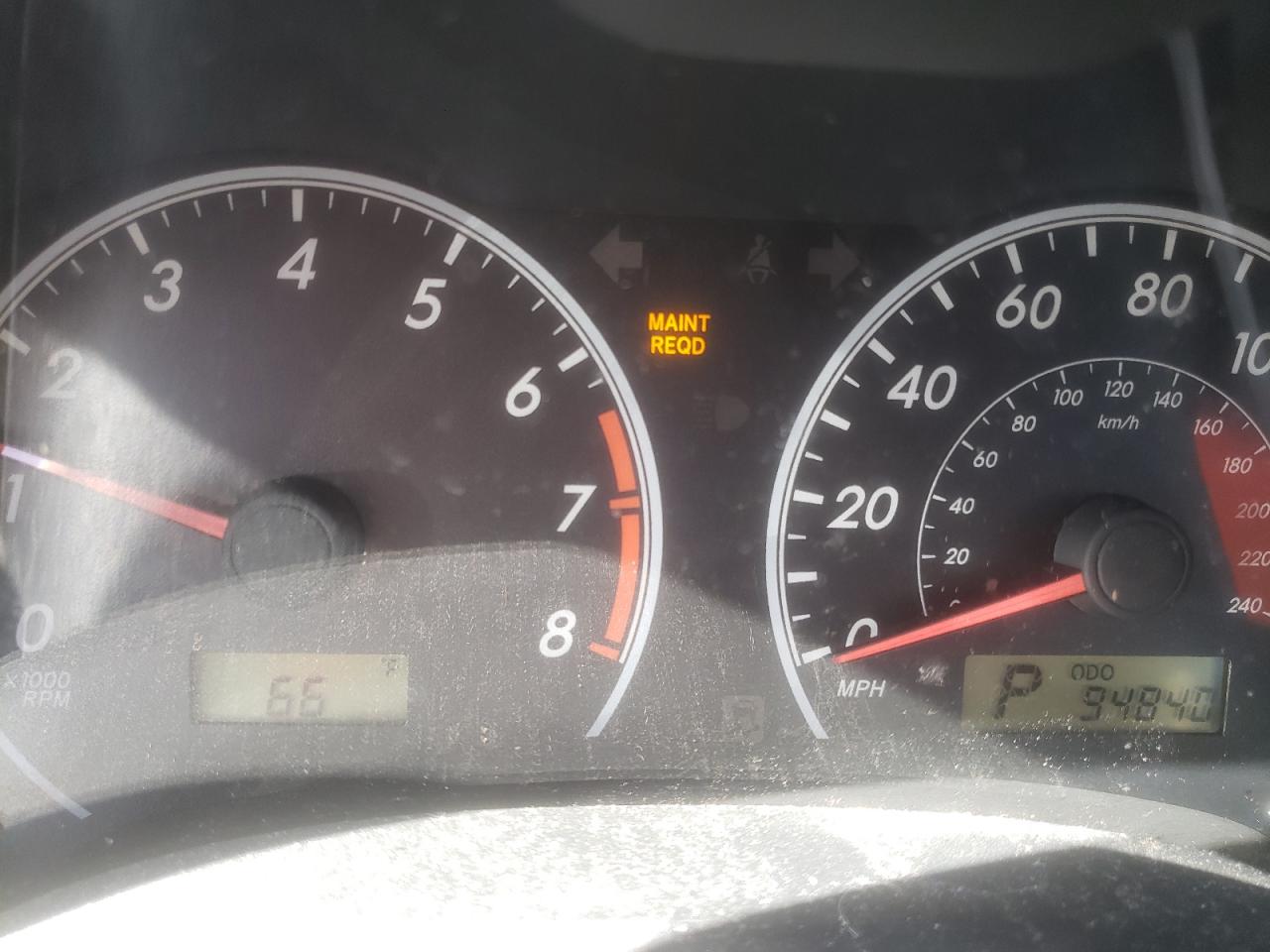 Photo 8 from auction – 2012 TOYOTA COROLLA BA with VIN 5YFBU4EE3CP056615