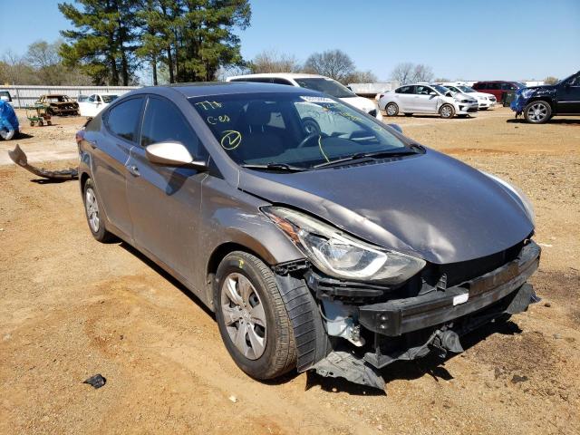 HYUNDAI ELANTRA SE 2016 with VIN 5NPDH4AE2GH712664 - Photo from auction
