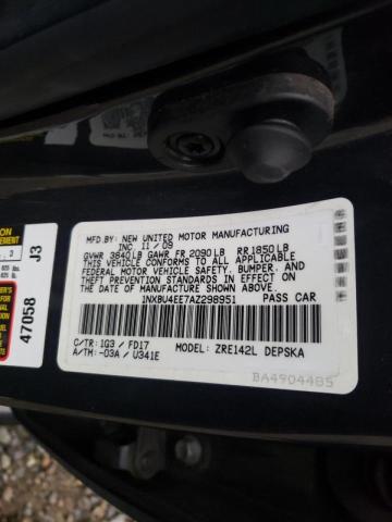 Photo 10 from auction – 2010 TOYOTA COROLLA BA with VIN 1NXBU4EE7AZ298951