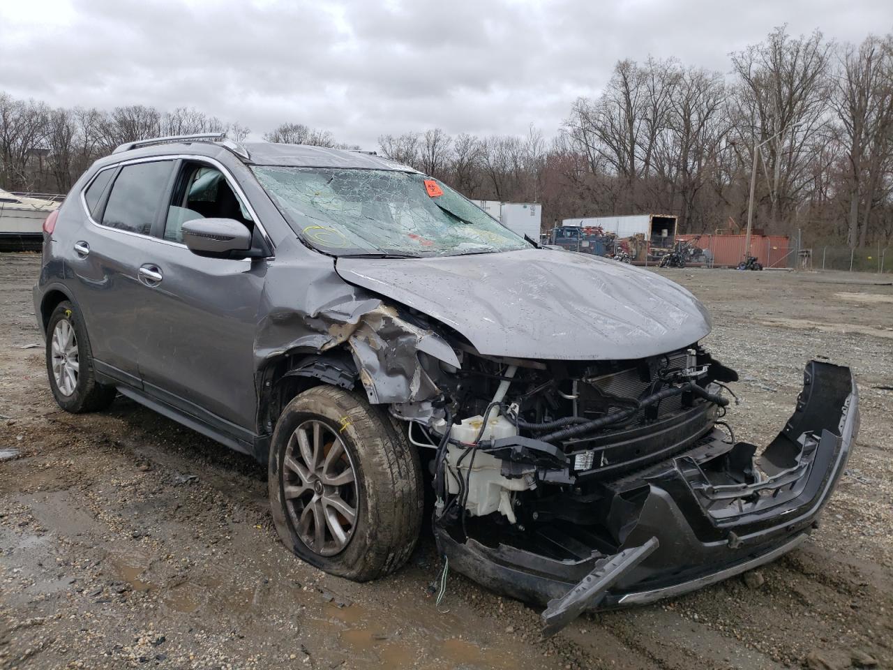 NISSAN ROGUE S 2018 with VIN KNMAT2MV3JP593987 - Photo from auction