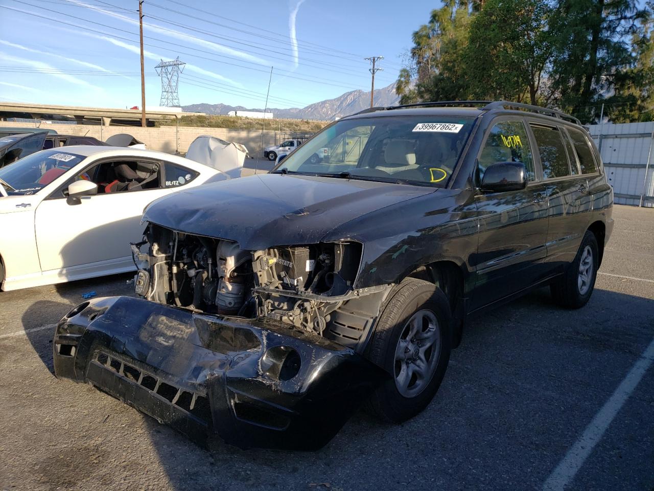 Photo 2 from auction – 2007 TOYOTA HIGHLANDER with VIN JTEDD21A770163890