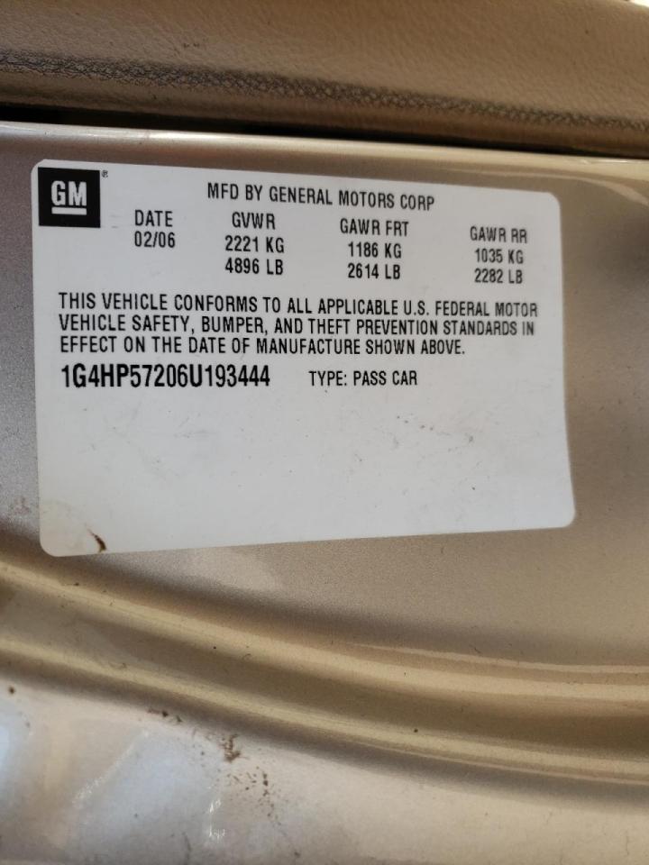 Photo 10 from auction – 2006 BUICK LUCERNE CX with VIN 1G4HP57206U193444