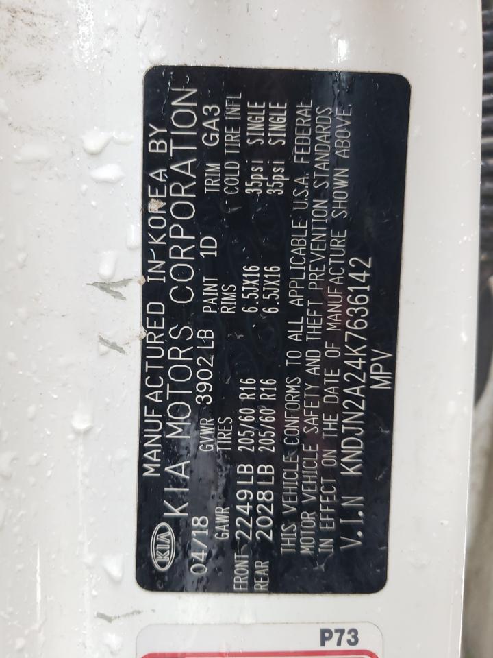 Photo 10 from auction – 2019 KIA SOUL with VIN KNDJN2A24K7636142