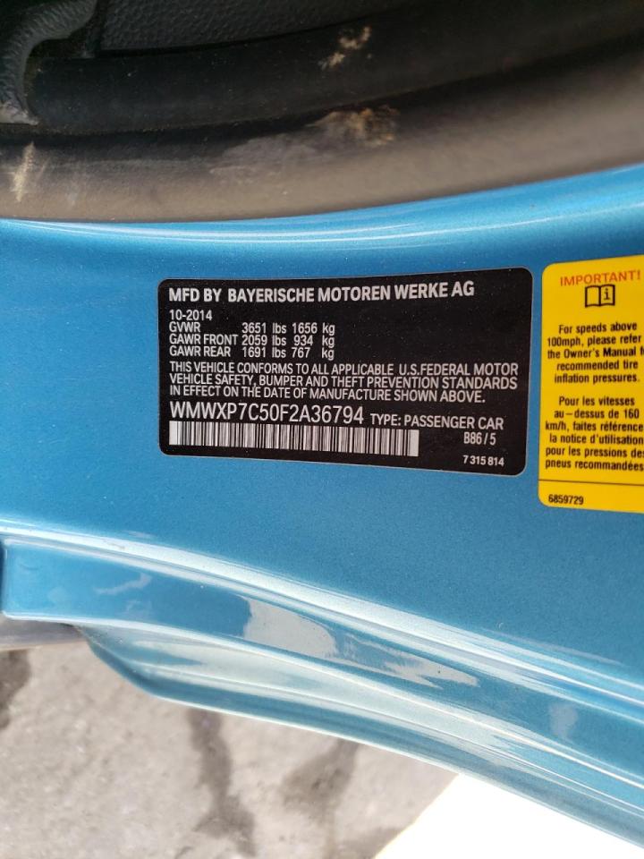 Photo 10 from auction – 2015 MINI COOPER S with VIN WMWXP7C50F2A36794