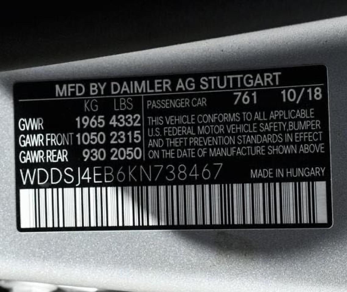 Photo 10 from auction – 2019 MERCEDES-BENZ CLA 250 with VIN WDDSJ4EB6KN738467