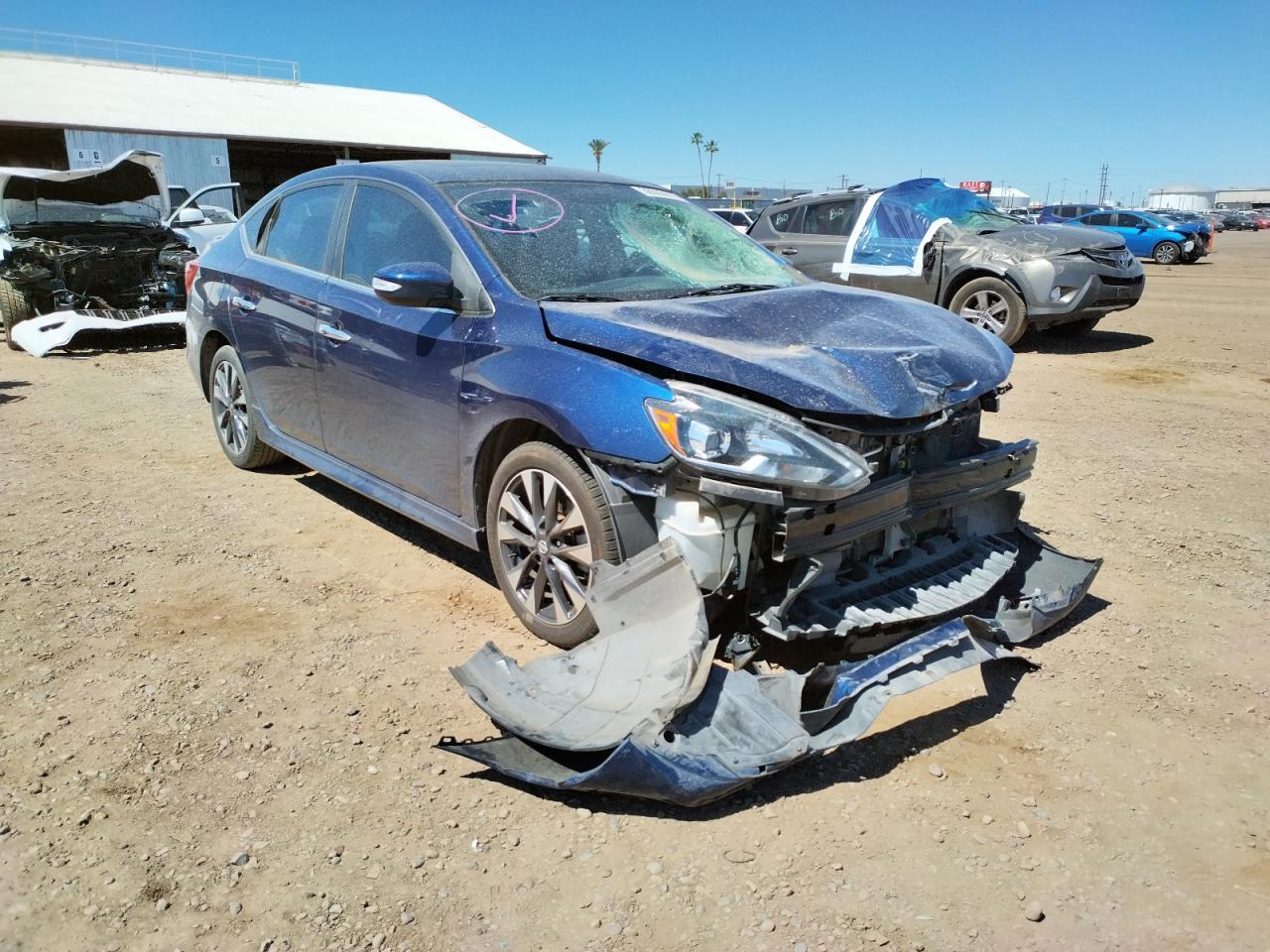 NISSAN SENTRA SR 2017 with VIN 3N1CB7APXHY210993 - Photo from auction