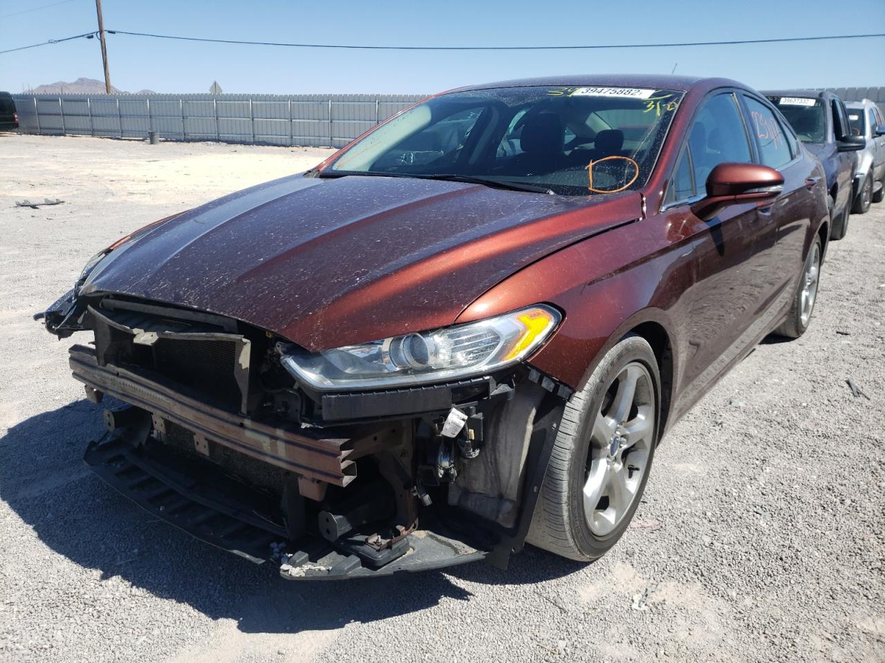 Photo 2 from auction – 2015 FORD FUSION SE with VIN 3FA6P0H75FR226167