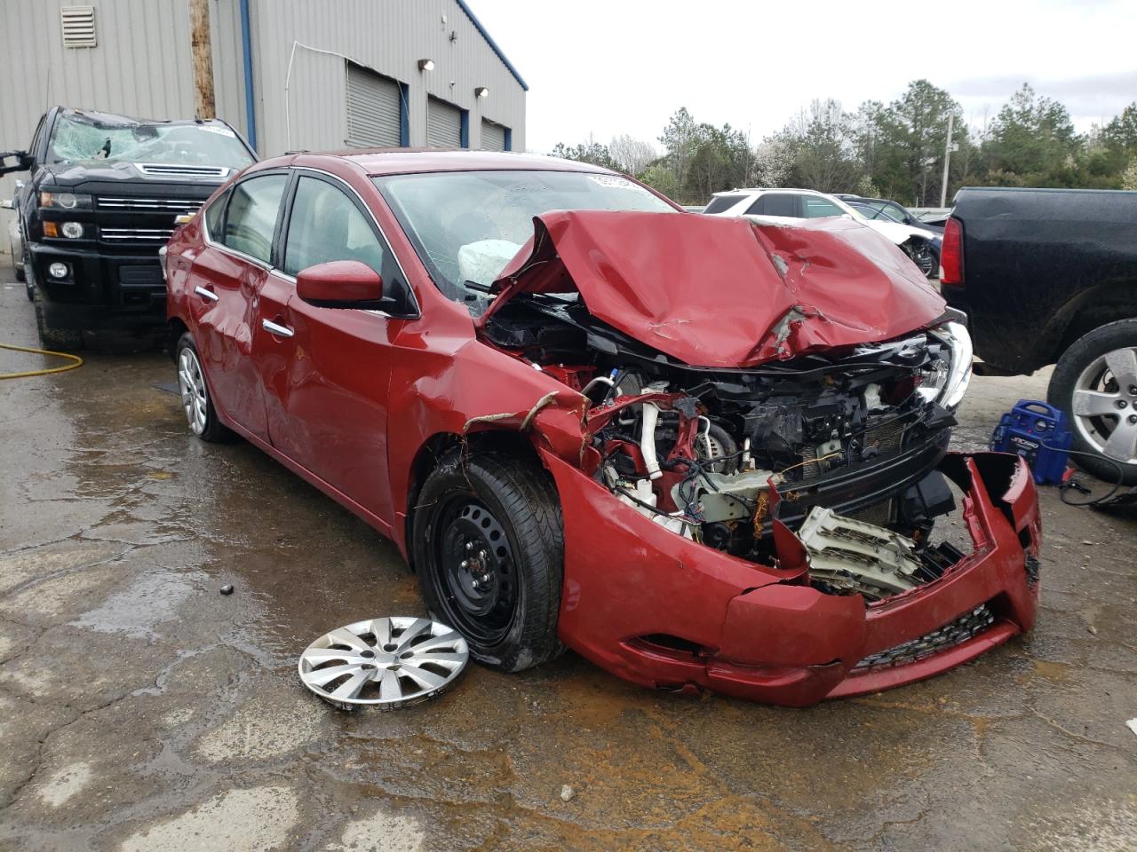 NISSAN SENTRA S 2015 with VIN 3N1AB7AP1FL637576 - Photo from auction