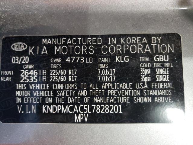 Photo 10 from auction – 2020 KIA SPORTAGE L with VIN KNDPMCAC5L7828201