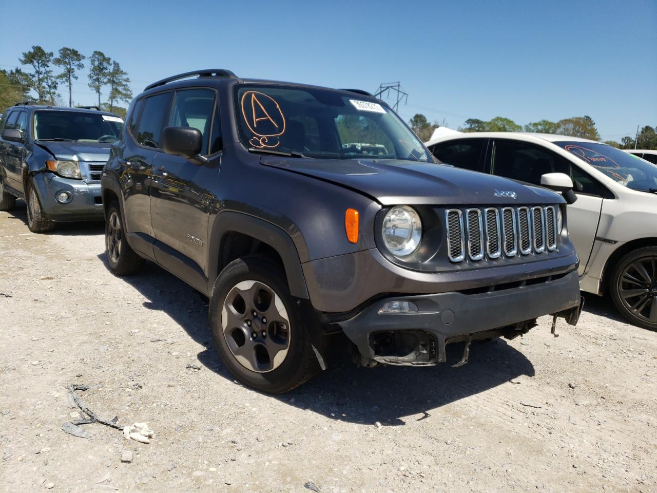 JEEP RENEGADE S 2017 with VIN ZACCJAAB1HPF79389 - Photo from auction