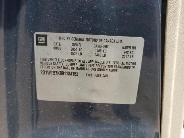 Photo 10 from auction – 2009 CHEVROLET IMPALA 1LT with VIN 2G1WT57K091134152