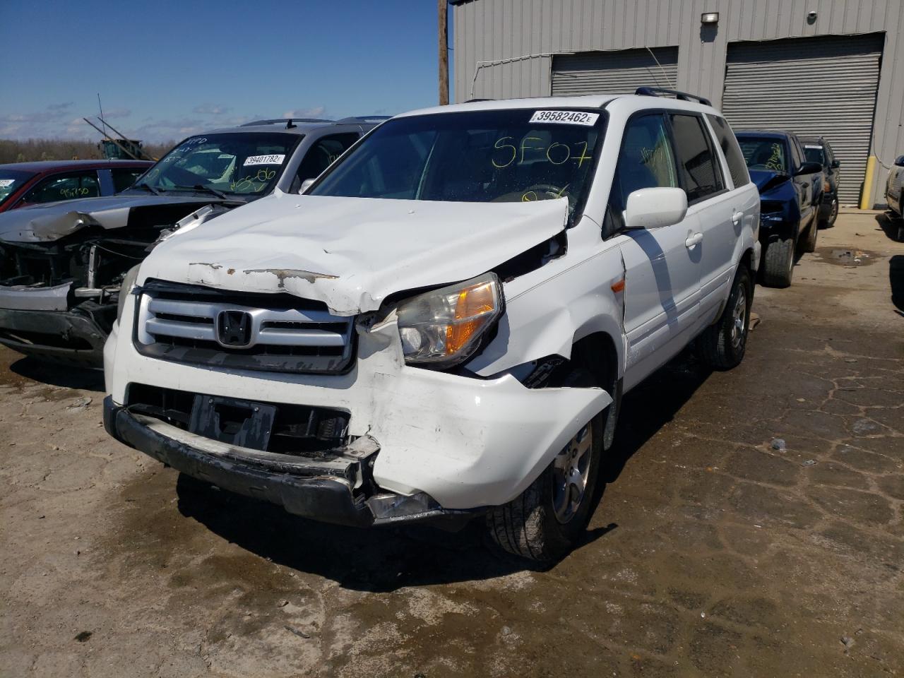 Foto 2 de la subasta – 2007 HONDA PILOT EXL con VIN 5FNYF28507B034559
