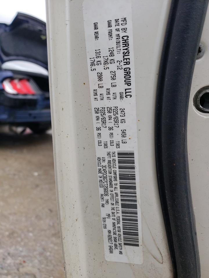 Photo 10 from auction – 2012 DODGE JOURNEY SX with VIN 3C4PDCBG7CT256836