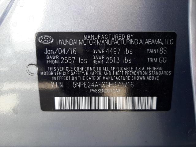 Photo 10 from auction – 2016 HYUNDAI SONATA SE with VIN 5NPE24AFXGH373716