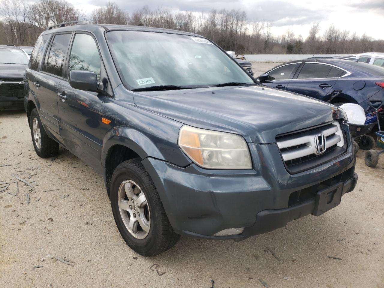 HONDA PILOT EX 2006 with VIN 2HKYF18446H519658 - Photo from auction