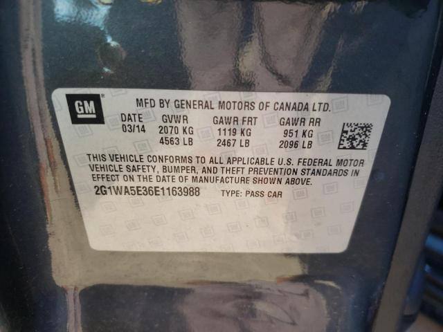 Photo 10 from auction – 2014 CHEVROLET IMPALA LIM with VIN 2G1WA5E36E1163988