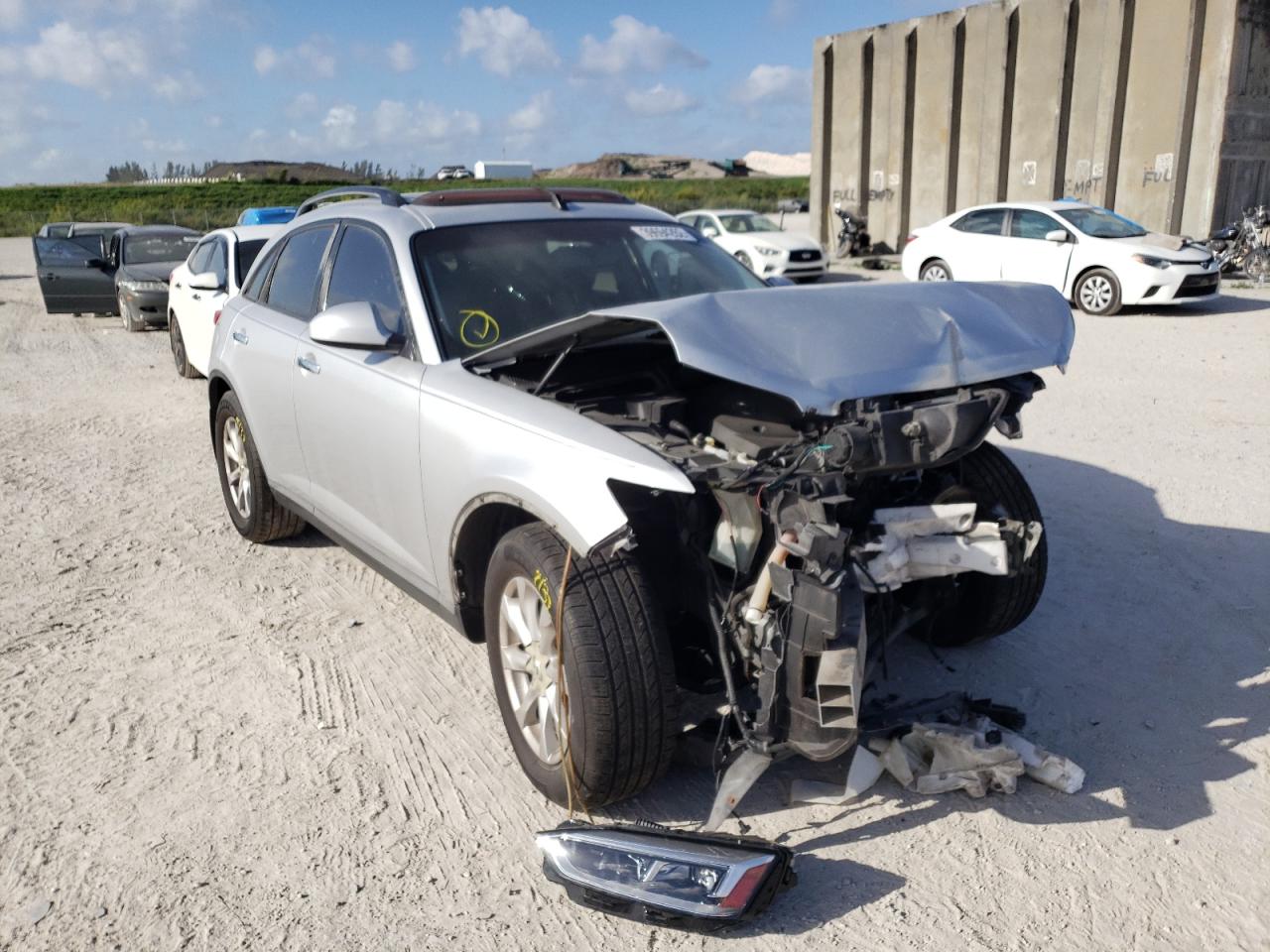 INFINITI FX35 2006 with VIN JNRAS08U76X104118 - Photo from auction