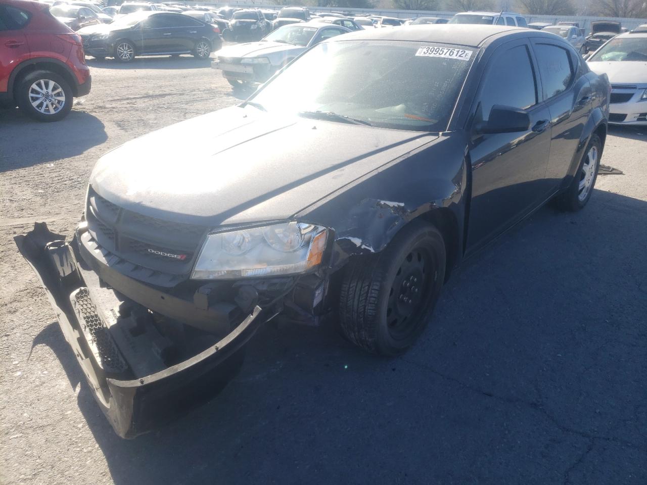 Photo 2 from auction – 2014 DODGE AVENGER SE with VIN 1C3CDZAB5EN217564