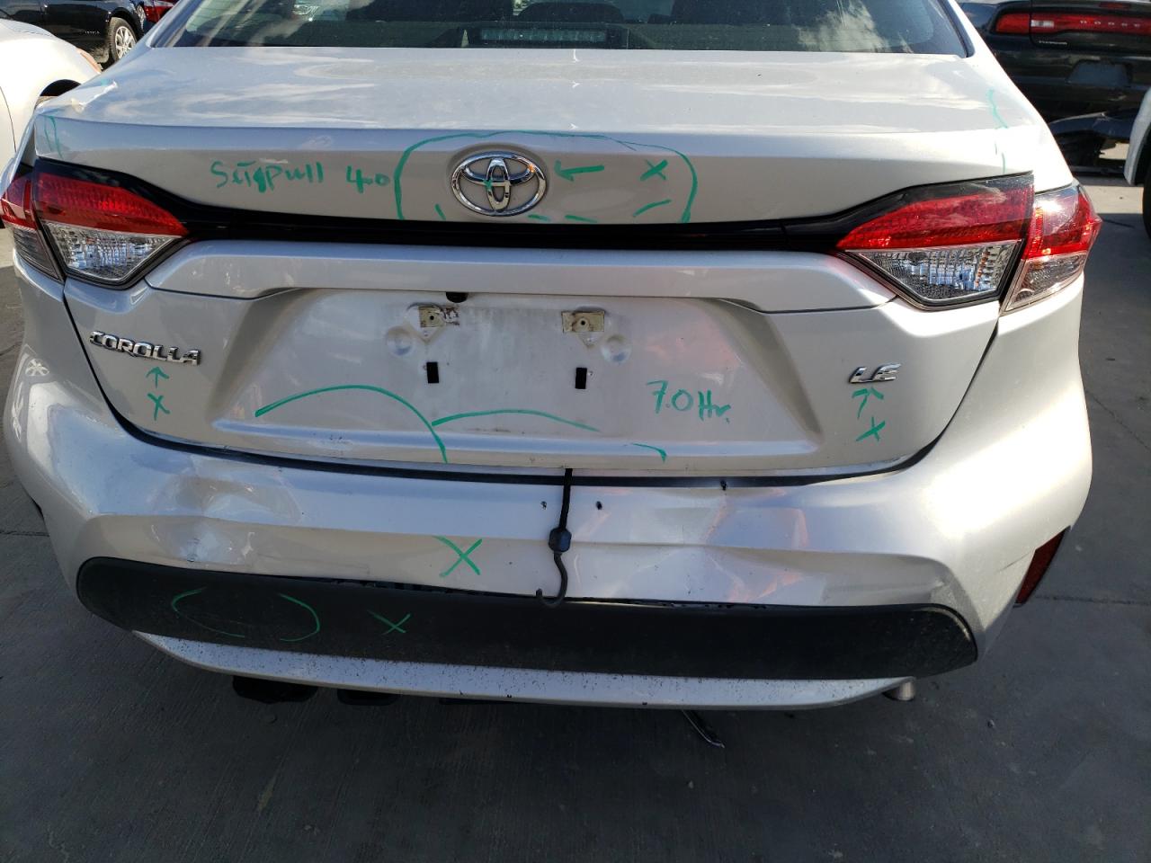 Photo 9 from auction – 2020 TOYOTA COROLLA LE with VIN 5YFEPRAE4LP104386