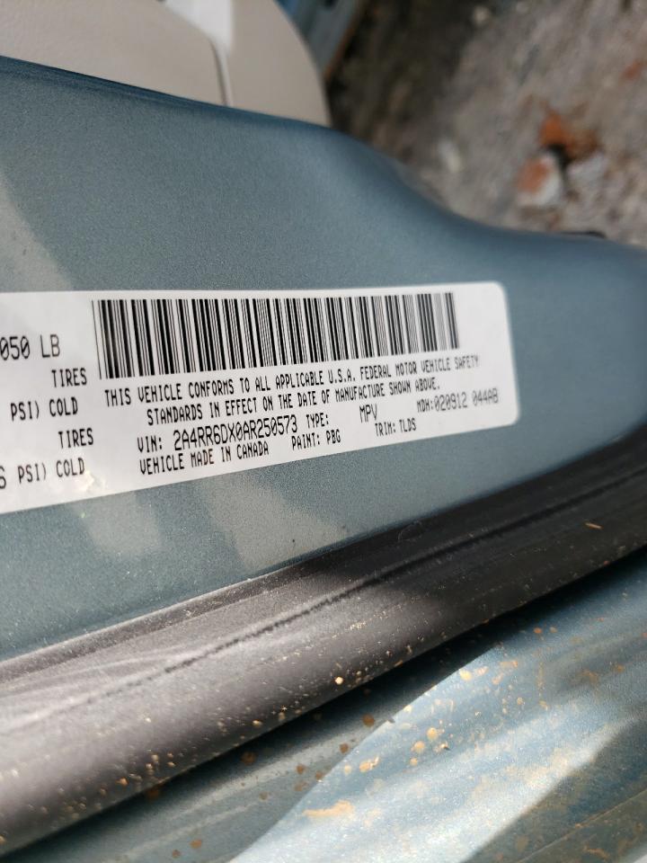 Photo 10 from auction – 2010 CHRYSLER TOWN & COU with VIN 2A4RR6DX0AR250573