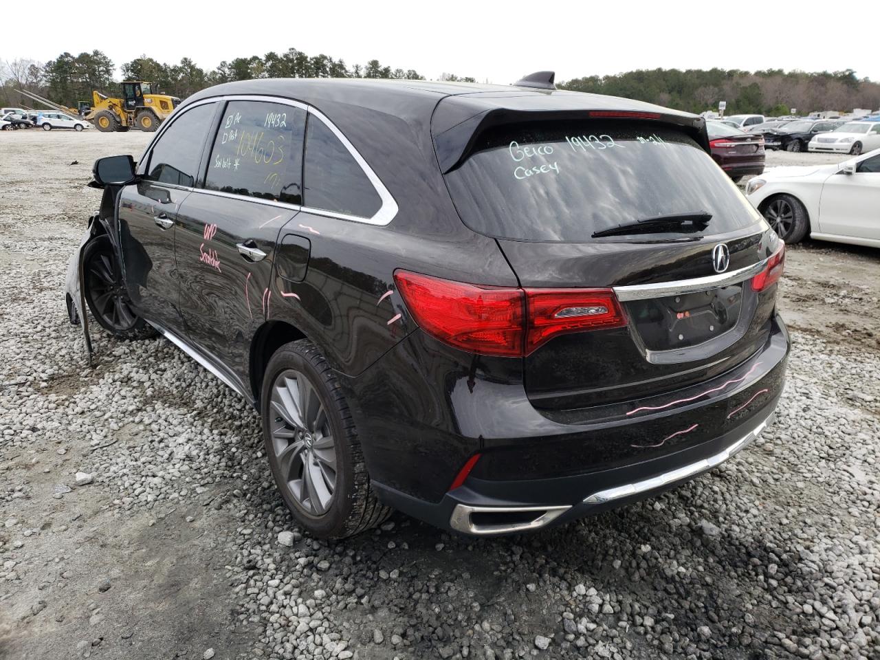 Photo 3 from auction – 2017 ACURA MDX TECHNO with VIN 5FRYD3H57HB004079
