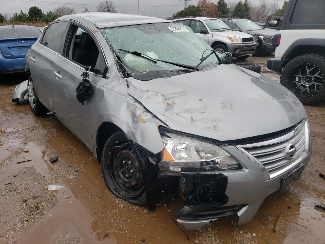 NISSAN SENTRA S 2014 with VIN 3N1AB7AP1EL610456 - Photo from auction