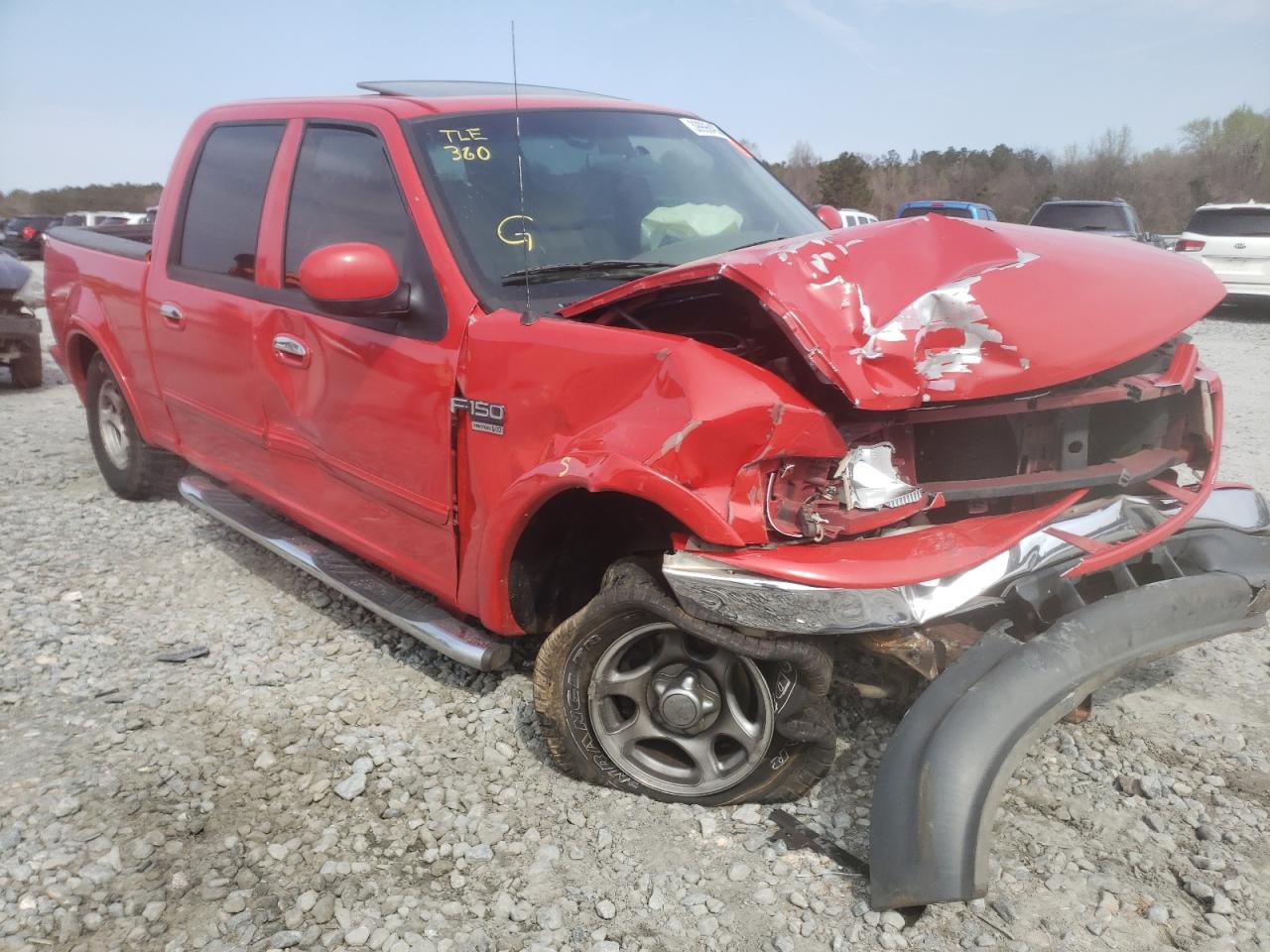 FORD F150 SUPER 2001 with VIN 1FTRW07WX1KD98713 - Photo from auction
