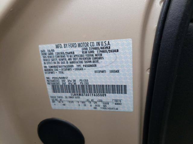 Photo 10 from auction – 2001 LINCOLN LS with VIN 1LNHM87A01Y635089