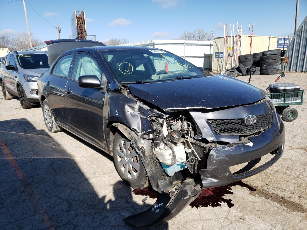 TOYOTA COROLLA BA 2009 with VIN JTDBL40E29J001869 - Photo from auction
