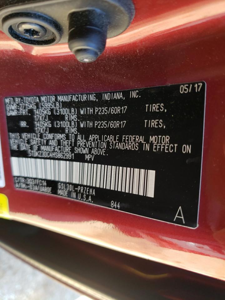 Photo 10 from auction – 2017 TOYOTA SIENNA LE with VIN 5TDKZ3DC4HS862991