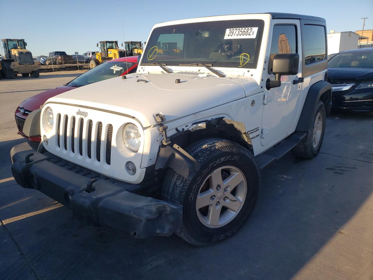 Photo 2 from auction – 2017 JEEP WRANGLER S with VIN 1C4AJWAG8HL504287