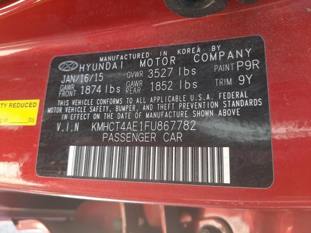 Photo 2 from auction – 2015 HYUNDAI ACCENT GLS with VIN KMHCT4AE1FU867782