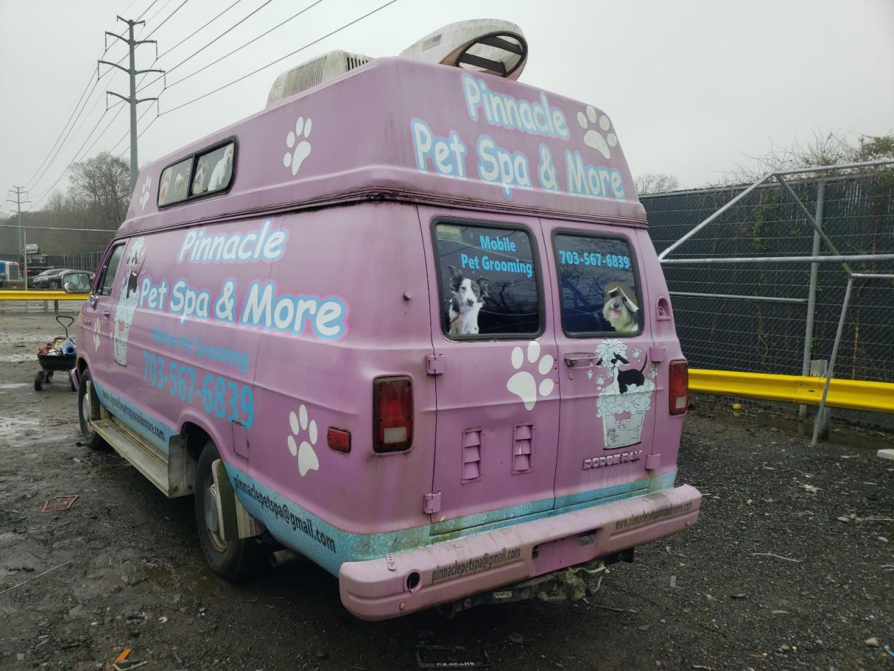 Photo 3 from auction – 1993 DODGE RAM VAN B3 with VIN 2B7KB31Z1PK502400
